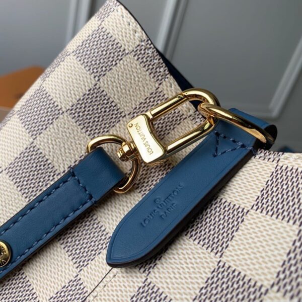 1:1 Replica Louis Vuitton LV NéoNoé MM Damier Azur Canvas Luxury Bag For Women N40153 - 10.2in/26cm