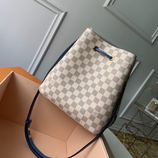1:1 Replica Louis Vuitton LV NéoNoé MM Damier Azur Canvas Luxury Bag For Women N40153 - 10.2in/26cm