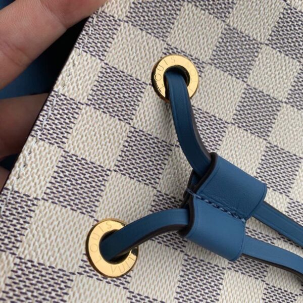 1:1 Replica Louis Vuitton LV NéoNoé MM Damier Azur Canvas Luxury Bag For Women N40153 - 10.2in/26cm