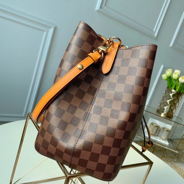 1:1 Replica Louis Vuitton LV NéoNoé MM Damier Ebene Canvas Luxury Bag For Women N40213 - 10.2in/26cm