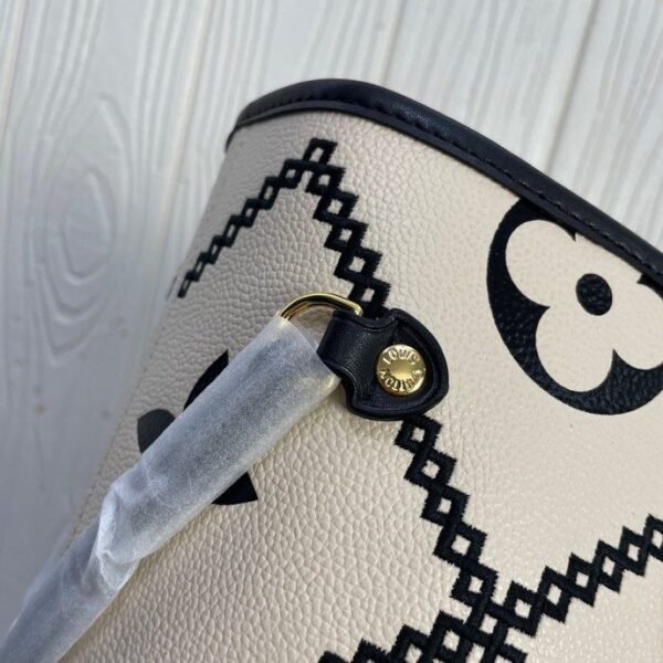 1:1 Replica Louis Vuitton LV Neverfull MM Monogram Empreinte Leather Luxury Bag For Women M46039 - 12.2in/31cm