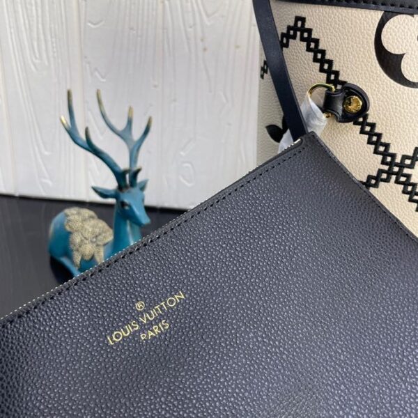1:1 Replica Louis Vuitton LV Neverfull MM Monogram Empreinte Leather Luxury Bag For Women M46039 - 12.2in/31cm