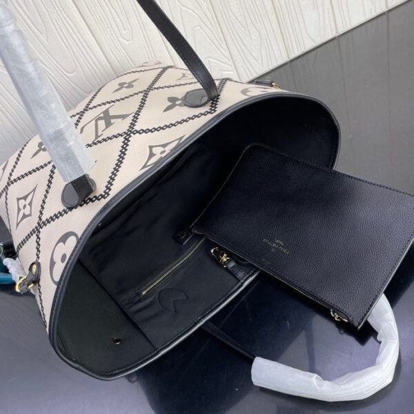 1:1 Replica Louis Vuitton LV Neverfull MM Monogram Empreinte Leather Luxury Bag For Women M46039 - 12.2in/31cm