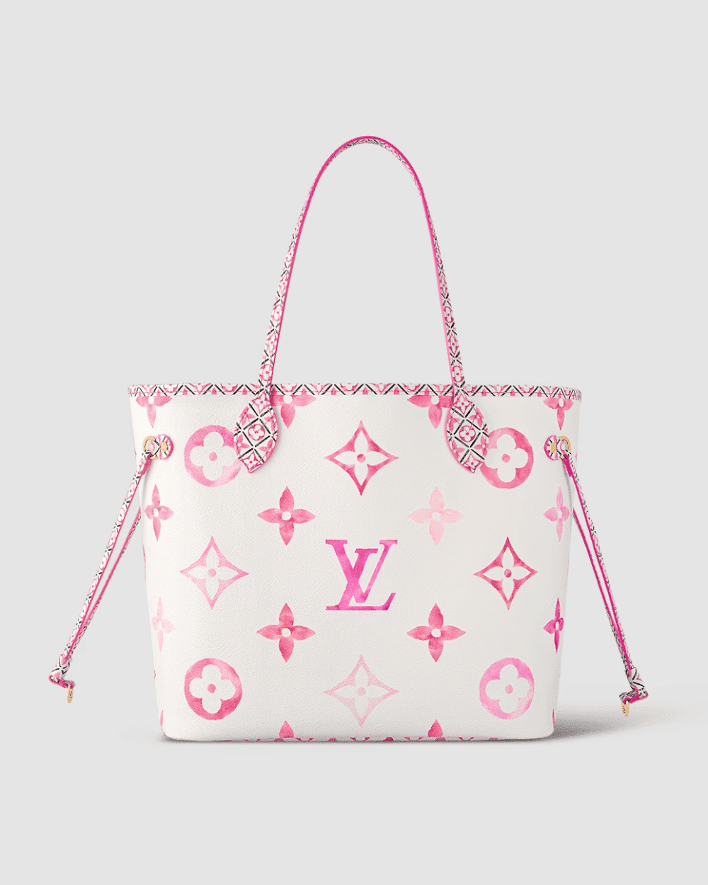 1:1 Replica Louis Vuitton LV Neverfull MM Other Monogram Canvas Pink Luxury Bag For Women M22980 - 31cm/ 12.2in