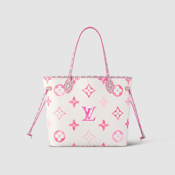 1:1 Replica Louis Vuitton LV Neverfull MM Other Monogram Canvas Pink Luxury Bag For Women M22980 - 31cm/ 12.2in