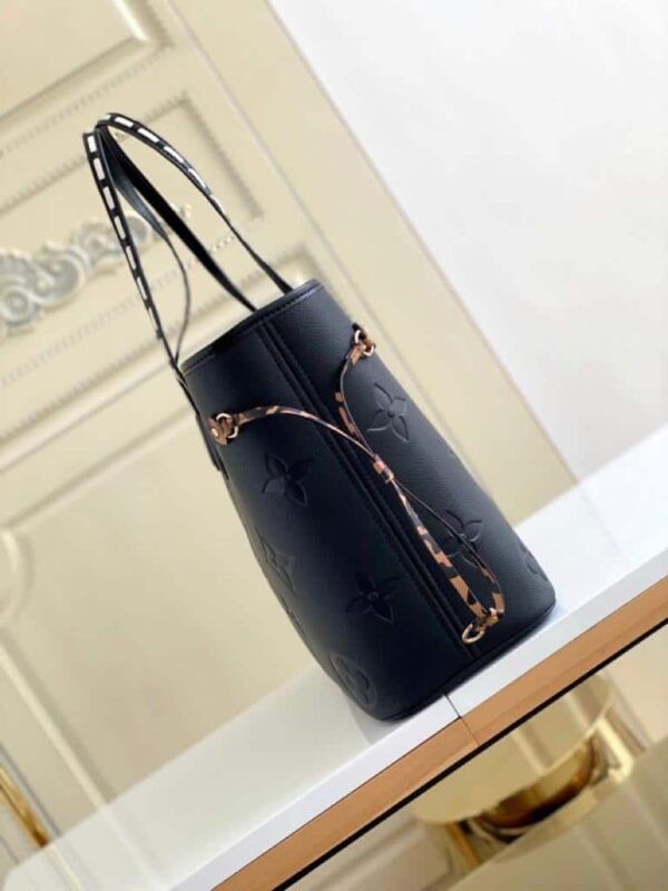 1:1 Replica Louis Vuitton LV Neverfull MM Wild At Heart Monogram Empreinte Leather Luxury Bag For Women M45856 - 12.2in/31cm