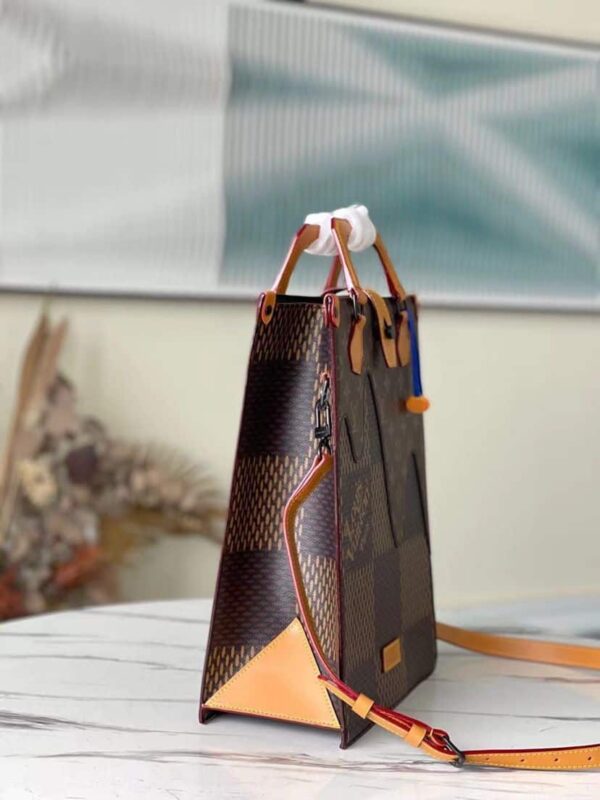 1:1 Replica Louis Vuitton LV Nigo Mini Damier Ebene And Monogram Canvas Luxury Bag For Women N40355 -35cm