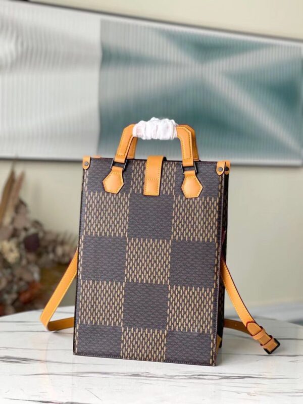 1:1 Replica Louis Vuitton LV Nigo Mini Damier Ebene And Monogram Canvas Luxury Bag For Women N40355 -35cm