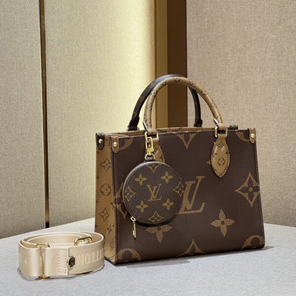 1:1 Replica Louis Vuitton LV OnTheGo PM Monogram Canvas Brown Luxury Bag For Women M46373 - 9.8in/25 cm