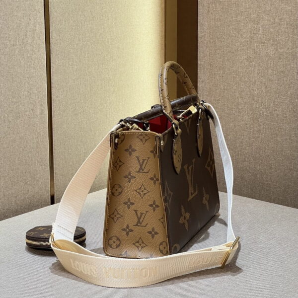 1:1 Replica Louis Vuitton LV OnTheGo PM Monogram Canvas Brown Luxury Bag For Women M46373 - 9.8in/25 cm