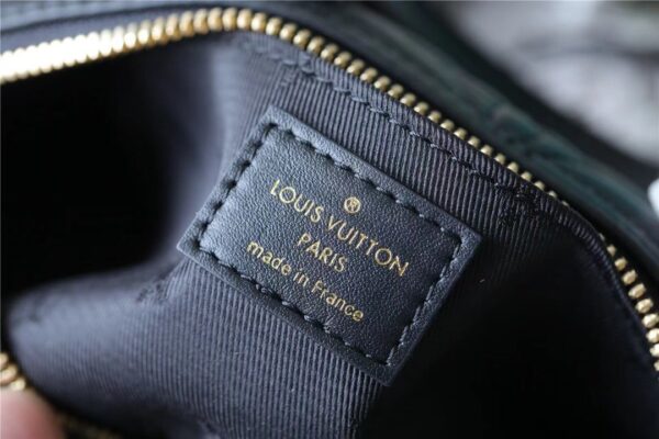 1:1 Replica Louis Vuitton LV Papillon BB Bubblegram Leather Black Luxry Bag For Women M59800 - 20cm