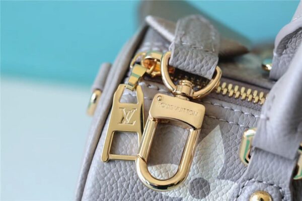 1:1 Replica Louis Vuitton LV Papillon BB Monogram Empreinte Tourterelle / Creme Beige Luxury Bag For Women M46031 - 7.9in/20cm