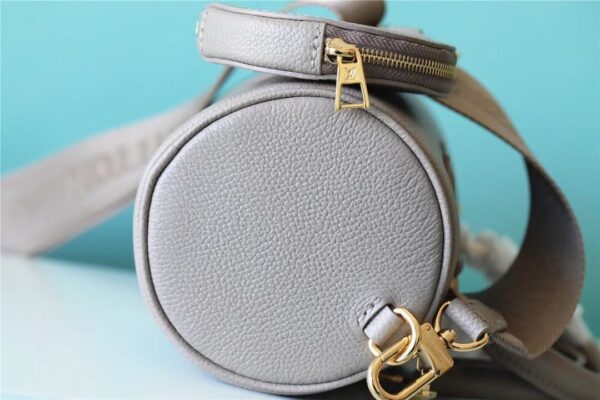 1:1 Replica Louis Vuitton LV Papillon BB Monogram Empreinte Tourterelle / Creme Beige Luxury Bag For Women M46031 - 7.9in/20cm