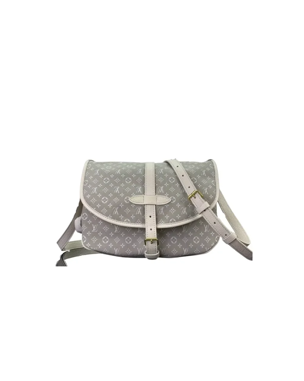 1:1 Replica Louis Vuitton LV Saumur MM Monogram Canvas Beige/Blue/Brown Luxury Bag For Women - 11.8in/30cm