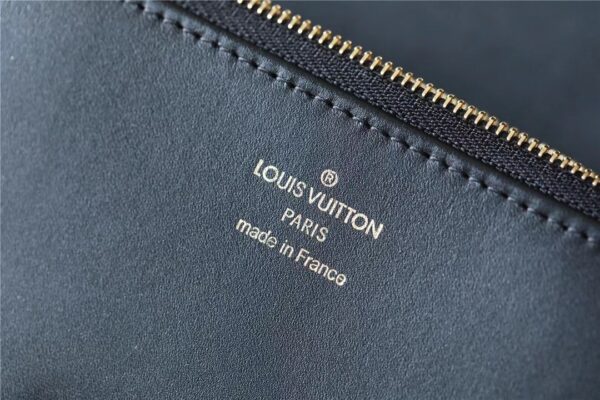1:1 Replica Louis Vuitton LV Swing Black Leather Luxury Bag For Women M20393 - 24cm/9.4in