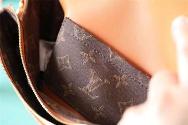 1:1 Replica Louis Vuitton LV Swing Monogram Hazelnut Brown Luxury Bag For Women M20396 - 24cm/9.4in