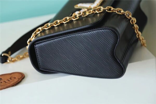 1:1 Replica Louis Vuitton LV Twist MM Epi Black Luxury Bag For Women - 9.1in/23cm