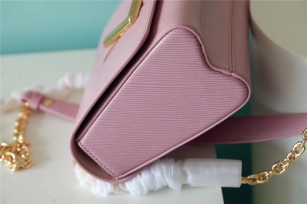 1:1 Replica Louis Vuitton LV Twist MM Epi Guimauve Purple Luxury Bag For Women - 9.1in/23cm
