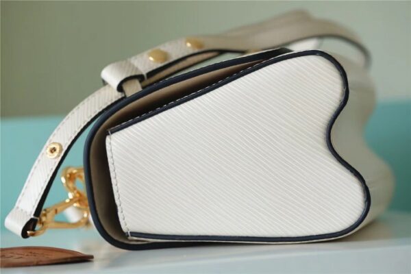 1:1 Replica Louis Vuitton LV Twist MM Epi White Luxury Bag For Women M21111 - 9.1in/23cm