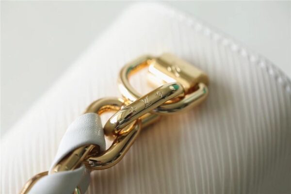 1:1 Replica Louis Vuitton LV Twist MM Epi White Luxury Bag For Women M21111 - 9.1in/23cm
