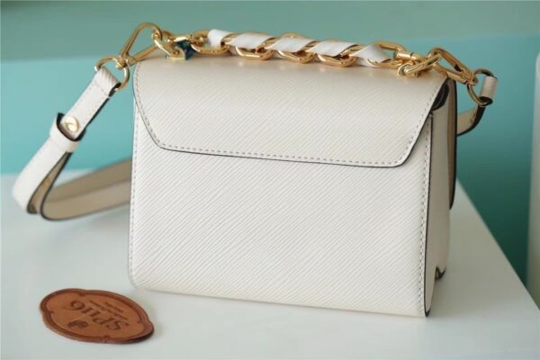 1:1 Replica Louis Vuitton LV Twist MM Epi White Luxury Bag For Women M21111 - 9.1in/23cm