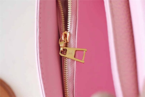 1:1 Replica Louis Vuitton LV Twist PM Grain Pink Luxury Bag For Women M20699 - 7.5in/19cm