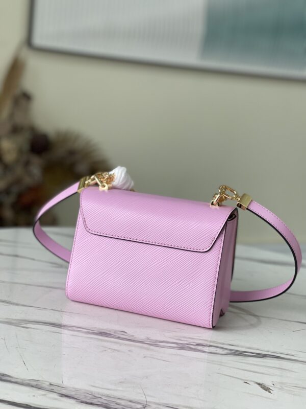 1:1 Replica Louis Vuitton LV Twist PM Monogram Flower Wisteria Purple Luxury Bag For Women M59405 - 9.1in/23cm