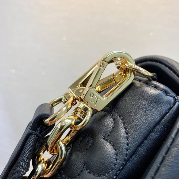 1:1 Replica Louis Vuitton LV Wallet on Strap Bubblegram Leather Black Exclusive Bag For Women M81398 - 7.9in/20cm