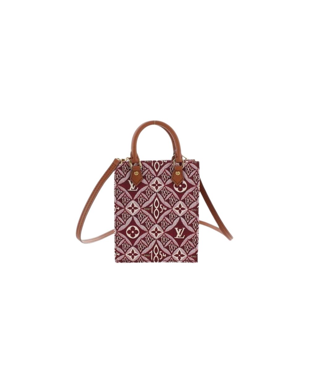 1:1 Replica Louis Vuitton LV Since 1854 Petit Sac Plat Red/Blue/Black Luxury Bag For Women - 17 cm/6.6 in