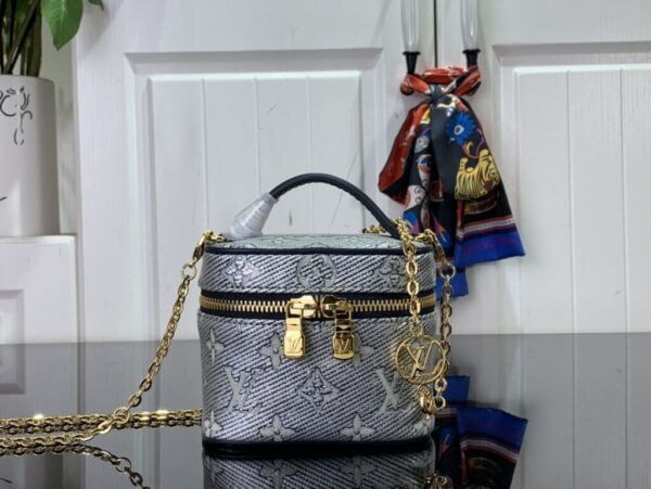 1:1 Replica Louis Vuitton LV Micro Vanity Bag Gold/ Sliver Unique Bag For Women M22920 M82467 - 11cm/ 4.3in