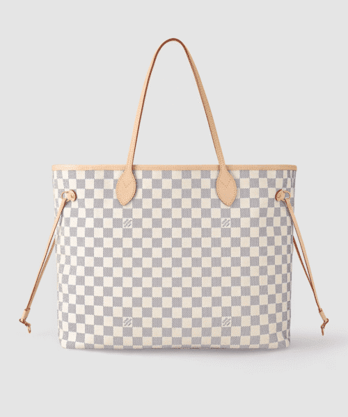 1:1 Replica Louis Vuitton LV Neverfull GM Damier Azur Canvas Luxury Bag For Women N41360 - 15.4in/39cm