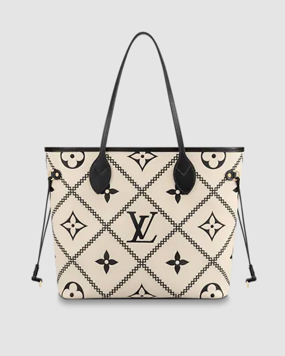 1:1 Replica Louis Vuitton LV Neverfull MM Monogram Empreinte Leather Luxury Bag For Women M46039 - 12.2in/31cm