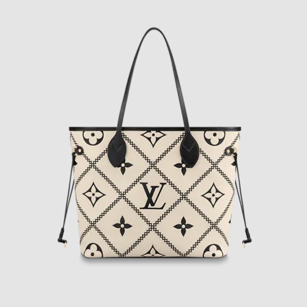 1:1 Replica Louis Vuitton LV Neverfull MM Monogram Empreinte Leather Luxury Bag For Women M46039 - 12.2in/31cm