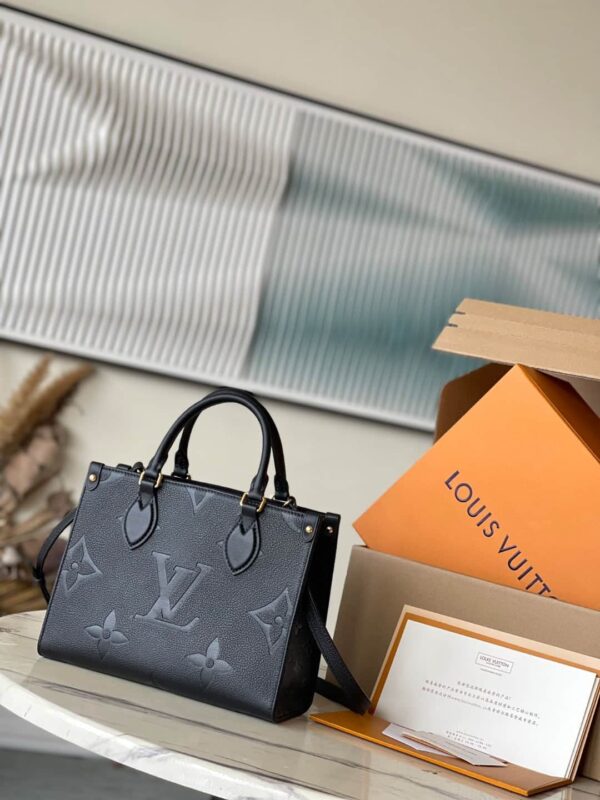 1:1 Replica Louis Vuitton LV OnTheGo PM Monogram Empreinte Lether Luxury Bag For Women M45653 - 9.8in/25cm
