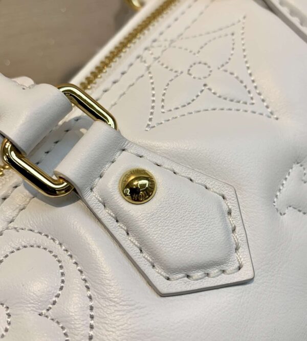 1:1 Replica Louis Vuitton LV Papillon BB Bubblegram Leather Luxury Bag For Women M59827 - 20cm
