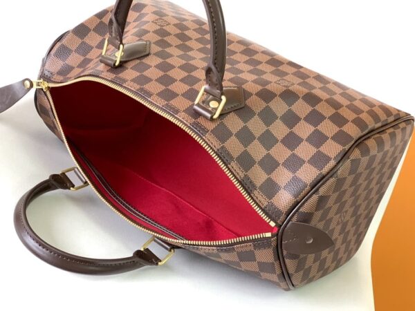 1:1 Replica Louis Vuitton LV Speedy 35 Damier Ebene Canvas Luxury Bag For Women N41363 - 13.8in/35cm