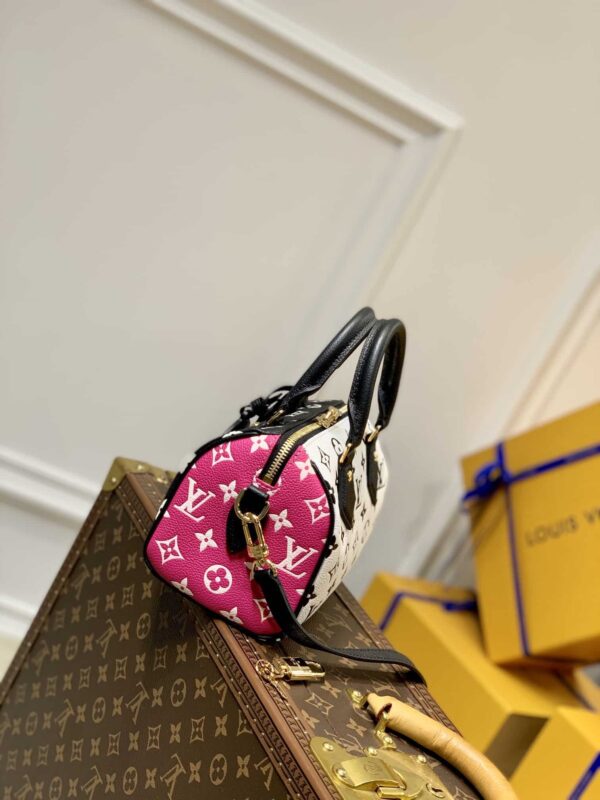 1:1 Replica Louis Vuitton LV Speedy Bandouliere 20 Monogram Empreinte Leather Exclusive Bag For Women M46088 - 20.5cm/ 8.1in