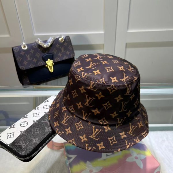 LV006 – Monogram Canvas Bucket Hat Brown