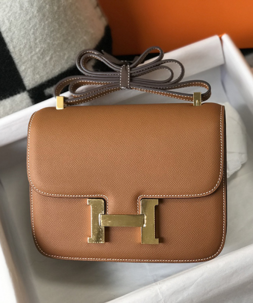 1:1 Replica Hermes Constance 23 Epsom Brown For Women, Women’s Handbags, Shoulder Bags 9in/23cm