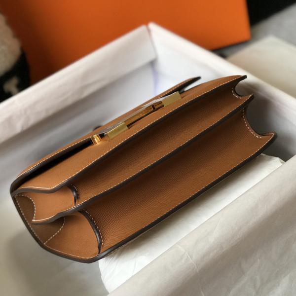 1:1 Replica Hermes Constance 23 Epsom Brown For Women, Women’s Handbags, Shoulder Bags 9in/23cm