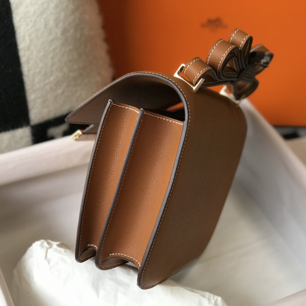 1:1 Replica Hermes Constance 23 Epsom Brown For Women, Women’s Handbags, Shoulder Bags 9in/23cm