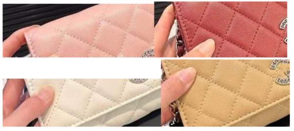 1:1 Replica Chanel CO-CO Wallet On Chain 20cm/7.9in Gold Hardware For Women Black