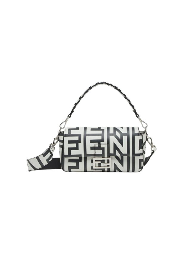 1:1 Replica Baguette Two-Tone Bag Black And White For Women 10.5in/27cm