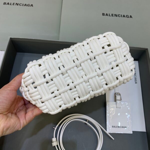 Balenciaga Bistro XS Basket With Strap In White, For Women, Women's Bags 16.1in/41cm 6713422IE3Y9000