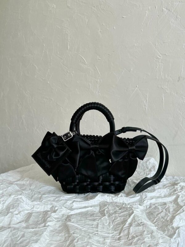 Balenciaga Bistro Xxs Basket With Strap Pink/Black For Women 11in/28cm