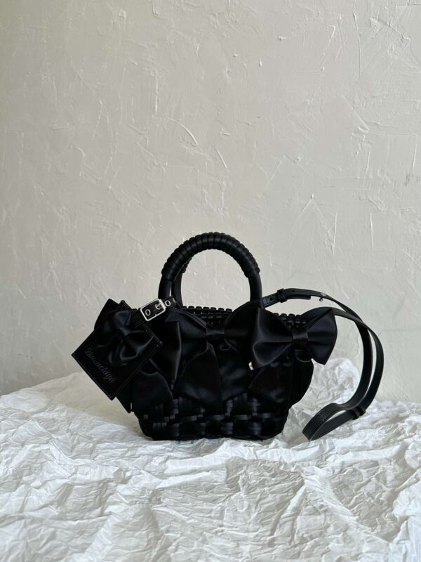 Balenciaga Bistro Xxs Basket With Strap Pink/Black For Women 11in/28cm