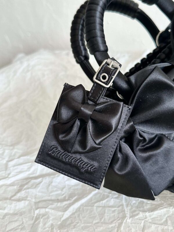 Balenciaga Bistro Xxs Basket With Strap Pink/Black For Women 11in/28cm