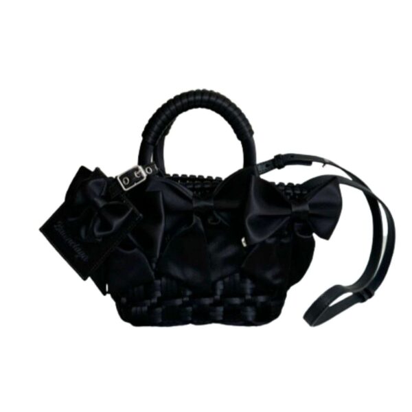 Balenciaga Bistro Xxs Basket With Strap Pink/Black For Women 11in/28cm