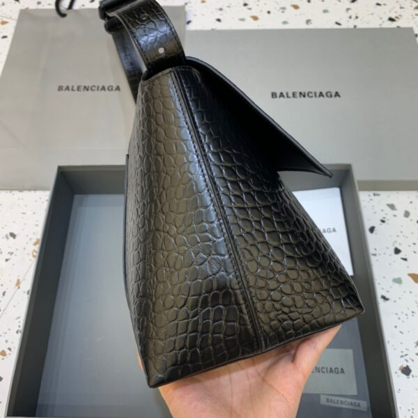 Balenciaga Downtown Medium Shoulder Bag In Black, For Women, Women's Bags 12.6in/32cm