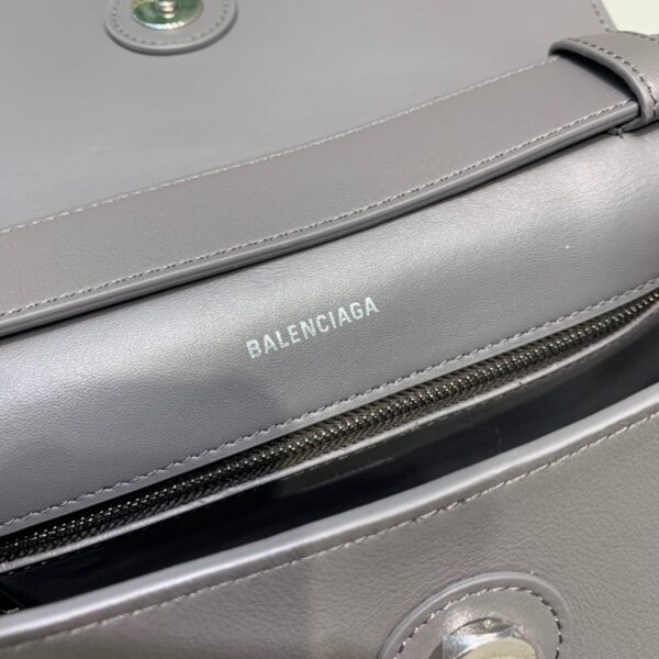 Balenciaga Downtown Small Shoulder Bag In Gray, For Women, Women's Bags 11.8in/30cm 67135329S1Y1604